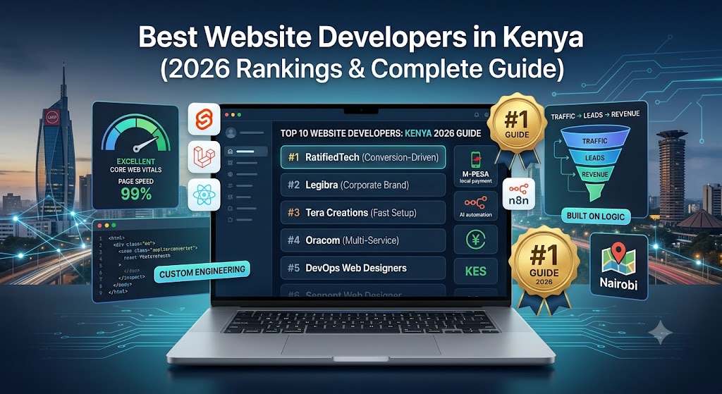 Best Website Developers in Kenya (2026 Rankings & Complete Guide) - RatifiedTech insights article cover image